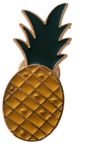 Lindo Broche Insignia Prendedor Sombrero Solapa Esmalte Color Dorado Piña 🍍� - Imagen 1 de 7