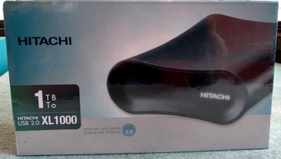 NEW HITACHI XL1000 1 TB DESKTOP EXTERNAL HARD DRIVE USB 2.0 SEALED - Image 1 of 4