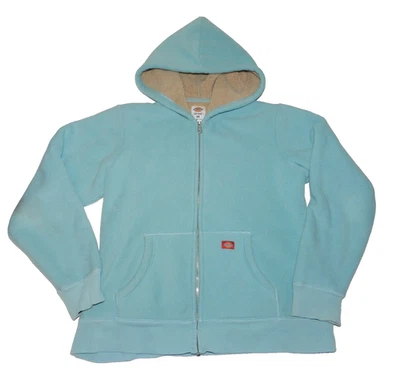 Chaqueta sudadera con capucha polar Dickies turquesa cremallera completa para mujer talla M Foto 1 de 4