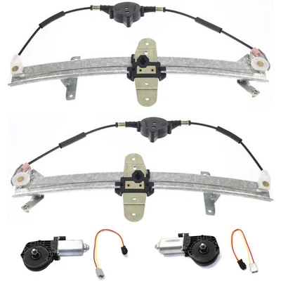 Window Regulator Set For 1992-2011 Ford Crown Victoria Rear Left and Right Side - Image 1 of 4