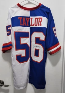 LAWRENCE TAYLOR Signed Giants Custom Split Color Jersey JSA - Picture 1 of 9