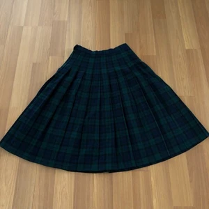 Pendleton 12 (Fits 27W) Tartan Plaid Women's Zip Pleated Skirt Wool Below Knee - Picture 1 of 7