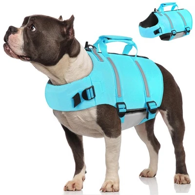Dog Life Jacket High Flotation, Dog Life Vest for Swimming, Reflective Small ... - Image 1 of 4