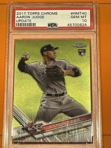 2017 Topps Chrome Update Aaron Judge RC Rookie #HMT40 Yankees PSA 10 - Picture 1 of 4