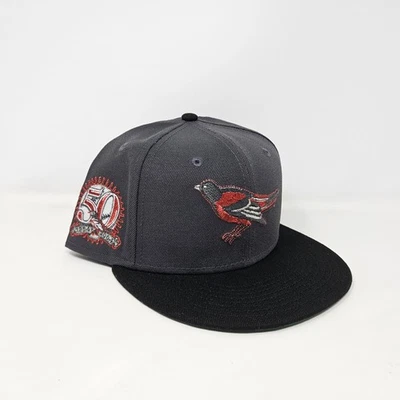 New Era Baltimore Orioles OG Logo Green UV Fitted w/ 50 Year Patch - Size 7 5/8 - Image 1 of 4