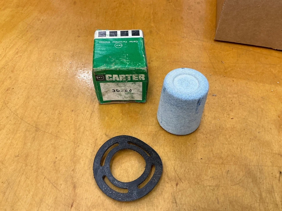 INSERTO FILTRO COMBUSTIBLE FORD, LINCOLN, MERCURY & DESOTO 1950-57; NORS CARTER 30-84 Foto 1 de 1