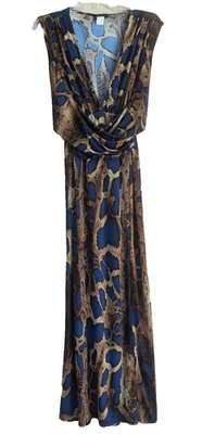 Venus Snake Print Maxi Vacation Beach Pool Dress Size M Foto 1 de 4