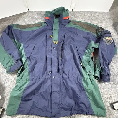 HELLY HANSEN TECH 90s 80s SCHOELLER FLEECE SKI SNOW XXL  JACKET VTG MEN EQUIPE - Image 1 of 4
