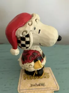 Jim Shore Eneco Snoopy Weihnachtsmann Glockenklingel Weihnachtsschmuck mit Etikett RAR! - Bild 1 von 2