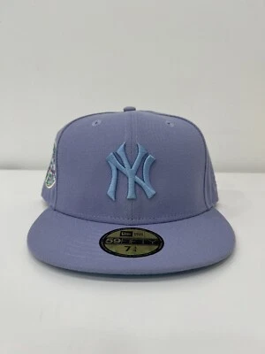 NY New York Yankees New Era Hat Club 59Fifty Lavender Pack Fitted Cap Hat 7 3/4 - Image 1 of 4