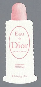 Carte publicitaire - advetising card - Eau de Christian Dior - Imagen 1 de 1