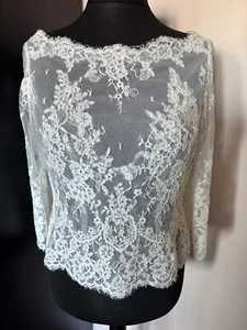 Essense of Australia lace wedding bolero size 16 in ivory - JAC24 - Picture 1 of 10