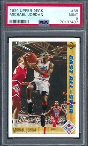 1991 Upper Deck # 69 Michael Jordan Bulls HOF MINT PSA 9 - Picture 1 of 1