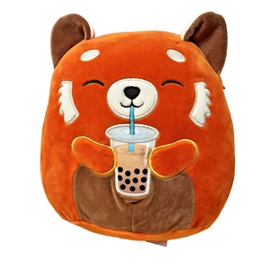 Squishmallow Seth The Red Panda Holding Boba - Hot Topic Exclusive New Tags 8" - Picture 1 of 9