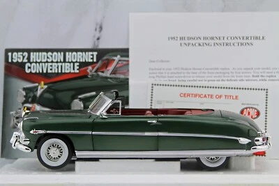 ACME Danbury Mint 1952 Hudson Hornet Convertible Naples Green 1:18 Blank Title - Image 1 of 4