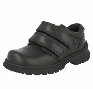 Startrite Spin Boy's Black Leather School Shoes Infant 7 G Wide Fit NEW - Picture 1 of 4