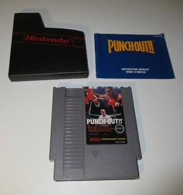 Mike Tyson's Punch Out Nintendo NES Juego / Manual y Funda - Funciona