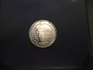 1953 SWISS 1/2 FRANC SILVER - Picture 1 of 2