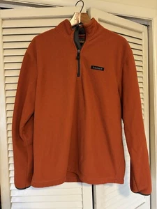 Timberland Pullover Herren Large Waffle Knit Collar Terracota Orange Rost 1/4 Zip - Bild 1 von 4