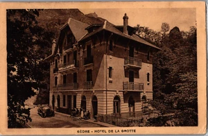 Tarjeta postal vintage RPPC de Gedre, Hotel De La Grotte, Aix-les_Bains, Francia (1938) - Imagen 1 de 2