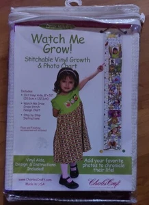Charles Craft Watch Me Grow! Growth & Photo Chart Cross Stitch Craft - Picture 1 of 5