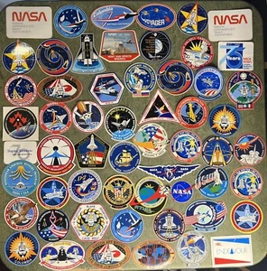 HUGE Vintage NASA Sticker Lot Challenger Atlas Voyager Endevour Space Shuttle - Picture 1 of 9