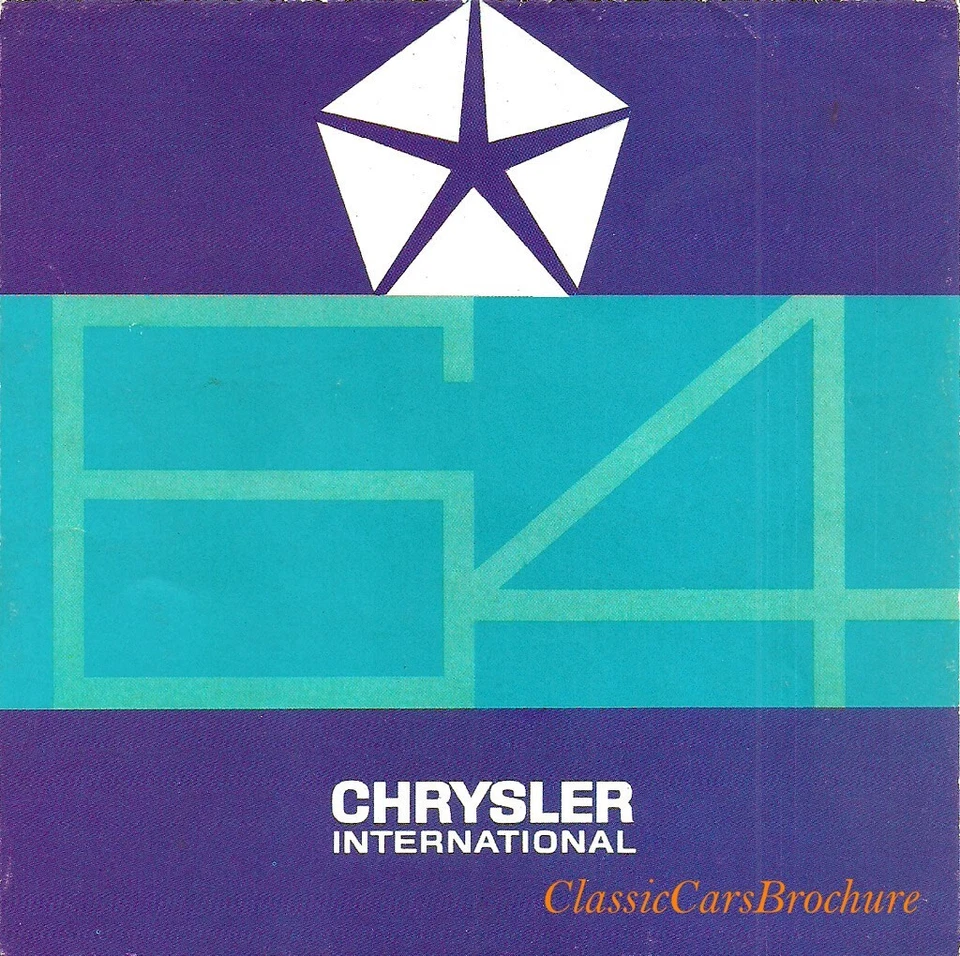 Brochure Depliant Chrysler Gamma 1964 Imperial Valiant Plymouth Dodge Francese - Immagine 1 di 1