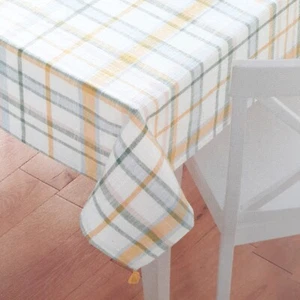 Fabric Tablecloth Spring Plaid 60x84 Cotton - Picture 1 of 3