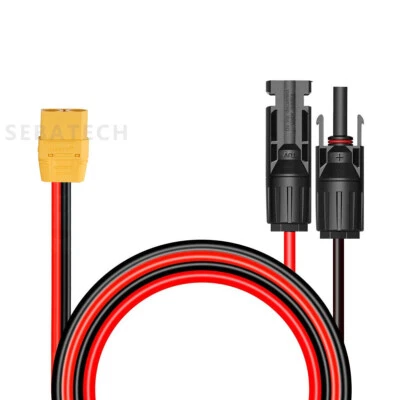 10 AWG XT90 Female to Solar Connector Extension Cable Silicone Wire for RC Lipo - Image 1 of 4