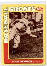 1991 Swell Baseball Greats Bobby Thomson New York Giants #88