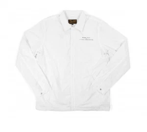 Benny Gold White Harrington Premium Coach Jacket Men's Size M L27611 - Picture 1 of 2