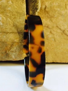 NEW Preppy Faux Tortoise Shell Cuff Bracelet Bangle Stack Fashion Bracelets - Picture 1 of 6