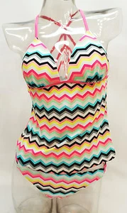 SO Chevron Push-Up 2-Pc. Tankini Set Swimwear Juniors' Ladies XS,S,M,L,XL - Picture 1 of 4