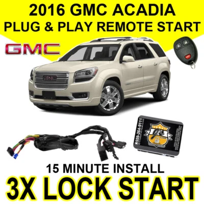 GMC Acadia 2016 sistema de arranque remoto Plug & Play GM HÁGALO USTED MISMO 3X bloqueo arranque GM10 Foto 1 de 4
