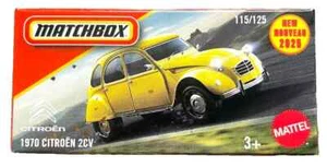 1970 Citroen 2CV Yellow Matchbox Power Grabs 2025 115/125 1:64 - Picture 1 of 2