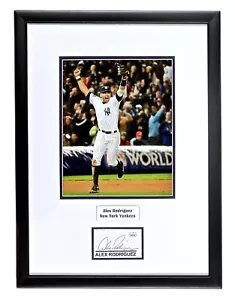 ALEX RODRÍGUEZ FIRMA DE CONTRATO AUTOGRAFIADA ENMARCADA N.Y. YANKEES JSA AUTÉNTICO - Imagen 1 de 4