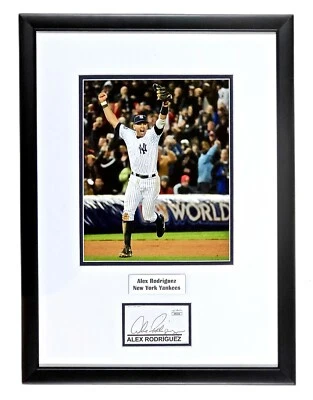 ALEX RODRIGUEZ Autographed CONTRACT SIGNATURE FRAMED N.Y. YANKEES JSA AUTHENTIC - Image 1 of 4