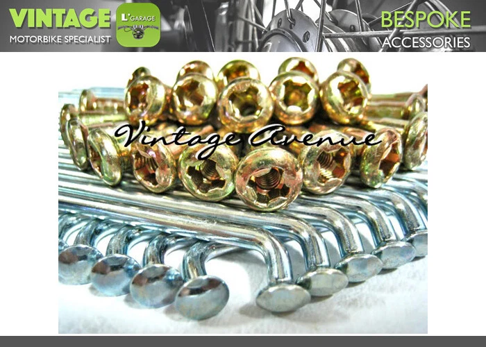 [D186] SUZUKI GS550 GS750 B/C/N FRONT + REAR SPOKE 72PCS (D) - Image 1 of 3