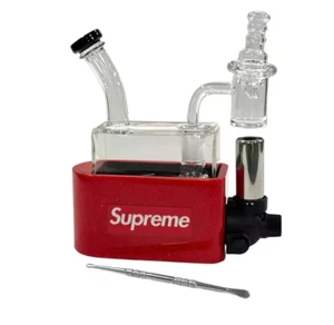 FF999 - 6.5" Inch - Glass Beaker Water Pipe - Bong - 14mm - Red - Picture 1 of 10