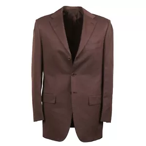 Kiton Classic-Fit Chocolate Brown Twill Linen and Cotton Suit 38R (Eu 48) - Picture 1 of 11