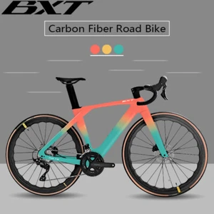 BXT Kohlefaser Rennrad 24 Gang mit Shimano R7120 Scheibenbremse Ultraleichter - Bild 1 von 36