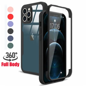 Hülle für iPhone 16 15 14 13 12 11 Pro Max Plus XR 8 360 Grad Tasche Case Schutz - Bild 1 von 20