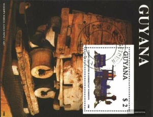 Guyana Block 34 (completa.Problema.) usato 1989 Ferroviarie - Foto 1 di 1