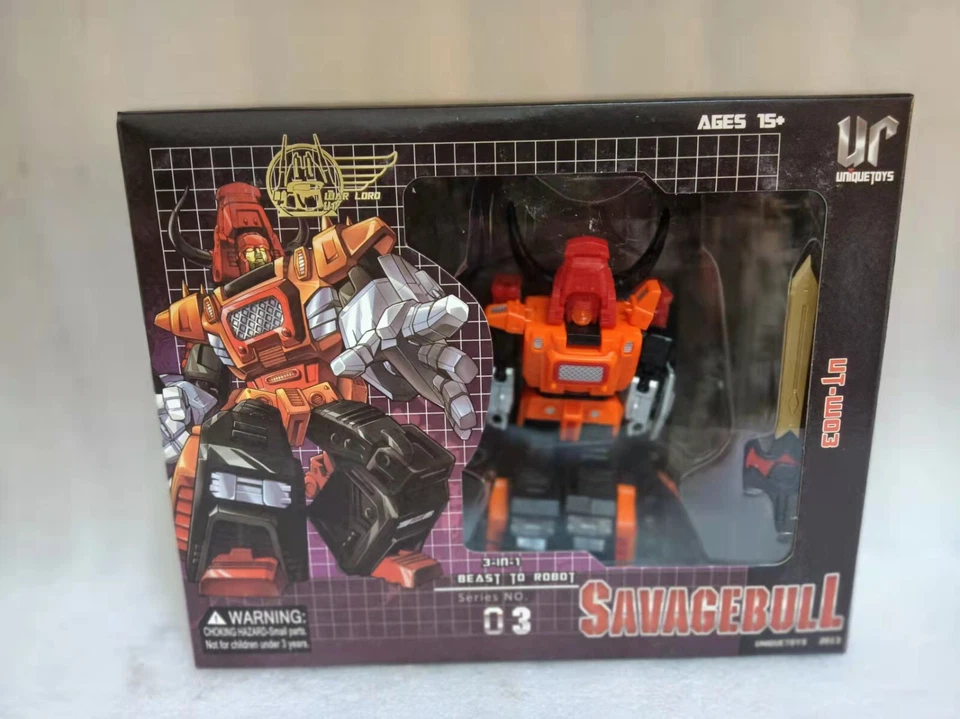 New Transformation toys Unique Toys UT W-03 W03 SAVAGEBULL Figure In Stock - Image 1 of 1
