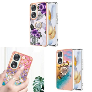 Phone Case Cover for Huawei Honor 90 X8  Ring Border Colorful Silicone Back Case - Picture 1 of 14