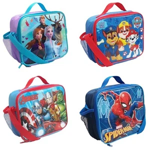 Kids Insulated Lunch Pack Box Bag Childrens Boys Girls School Food Picnic Box - Picture 1 of 23