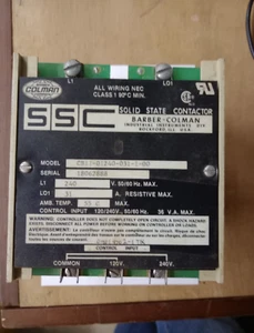 BARBER COLMAN CB11-01240-031-1-00 240V 31A New Open Bx - Picture 1 of 5