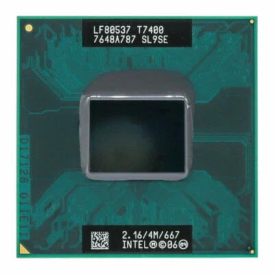 Intel Core 2 Duo T7400 CPU Dual-Core 2.16GHz 4M 667MHz Laptop Processor Socket M - image 1 of 2