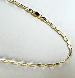 Clip Kette 2. 5 mal 7 mm. Vermeil - 14k vergoldet über Sterlingsilber 7 ~ 24 Zoll - Bild 1 von 1