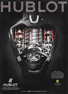 HUBLOT Reloj Revista Impresión Anuncio Accesorio MP05 - LaFerrari - Imagen 1 de 1